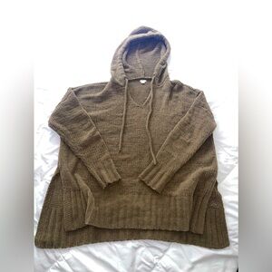 Aerie WOMANS lounge knit hoodie Size XXS COLOR OLIVE